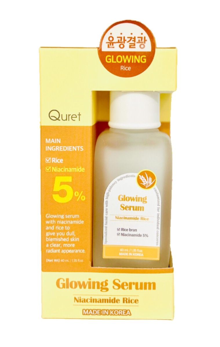 Quret Rozjasňující sérum 5% Niacinamid & Rýžové otruby 50 ml Quret