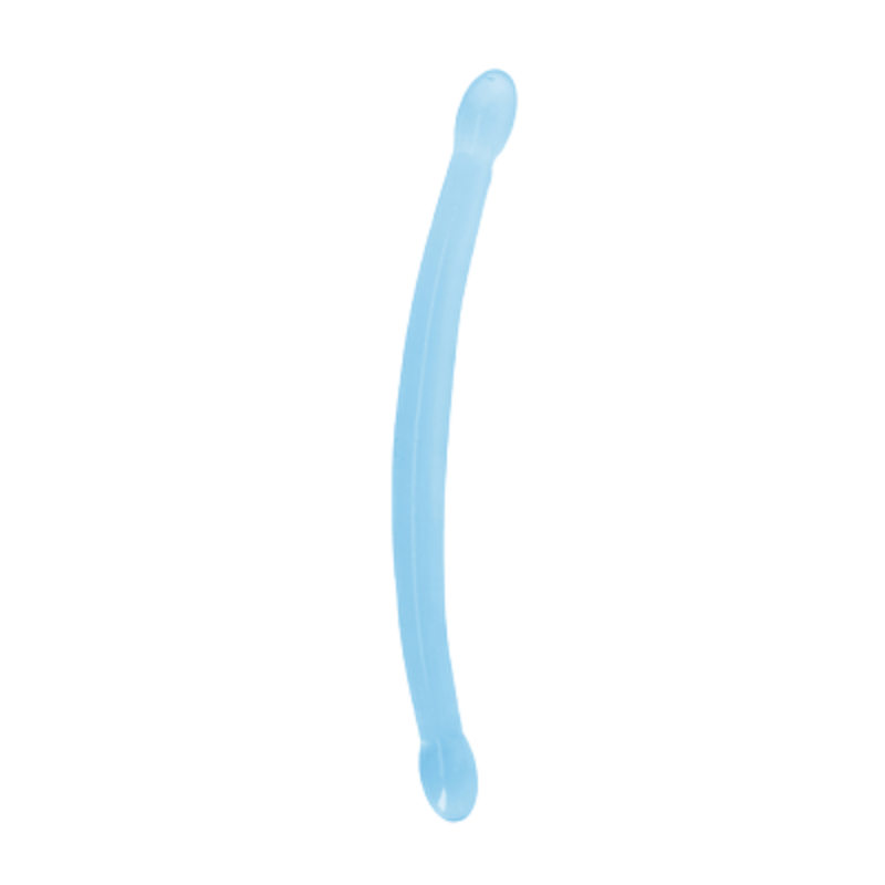 RealRock Oboustranné gelové dildo Flexi Duo 42 cm