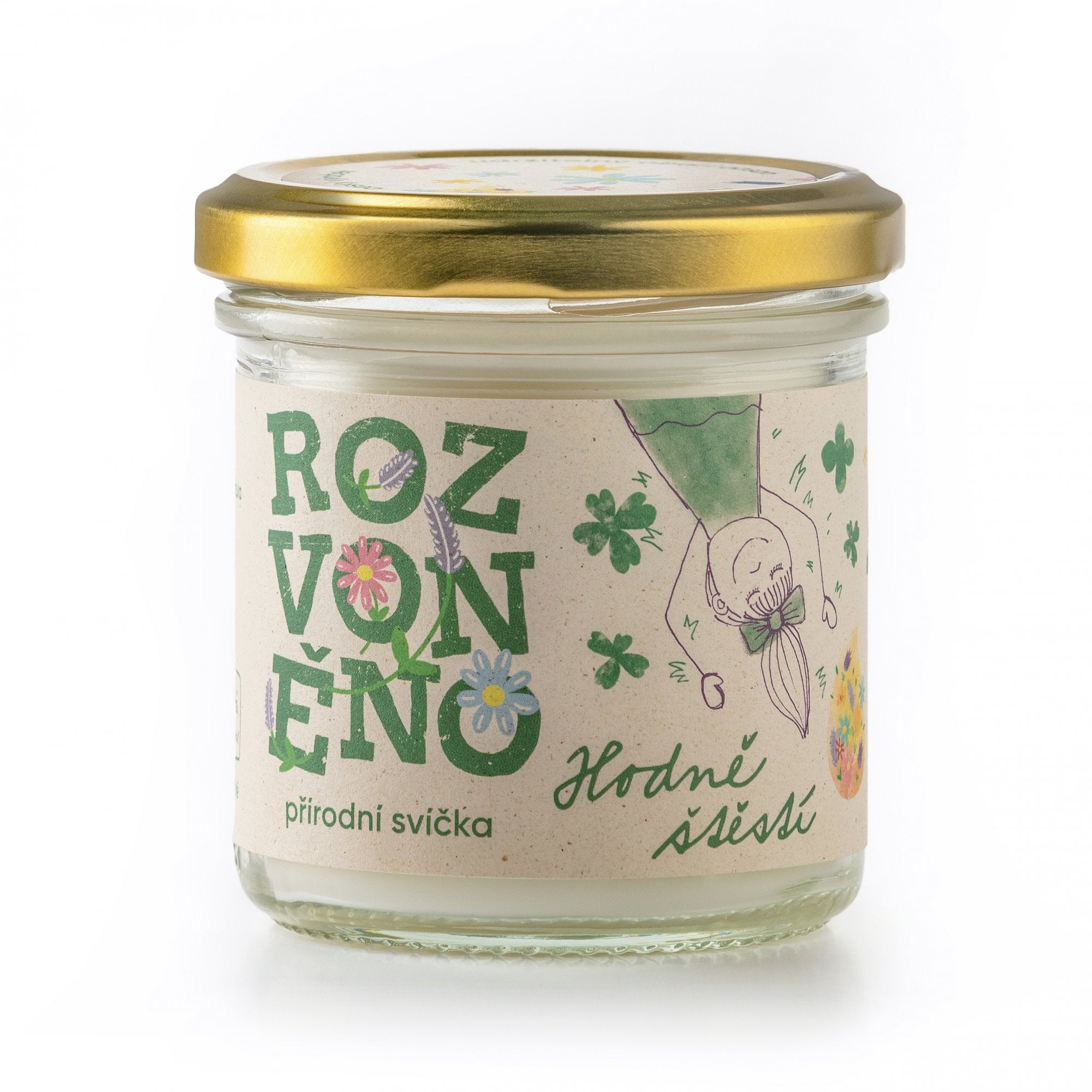 Rozvoněno Vonná svíčka - Hodně štěstí (130 ml) Rozvoněno