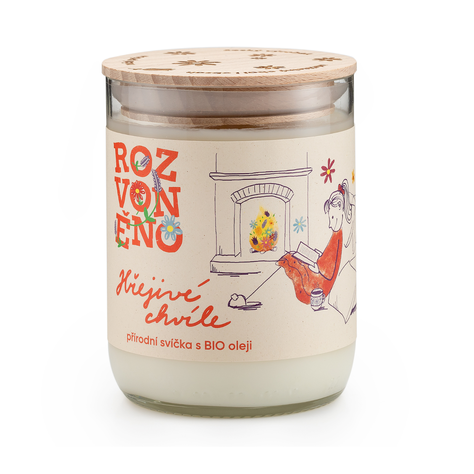 Rozvoněno Vonná svíčka - Hřejivé chvíle (300 ml) Rozvoněno