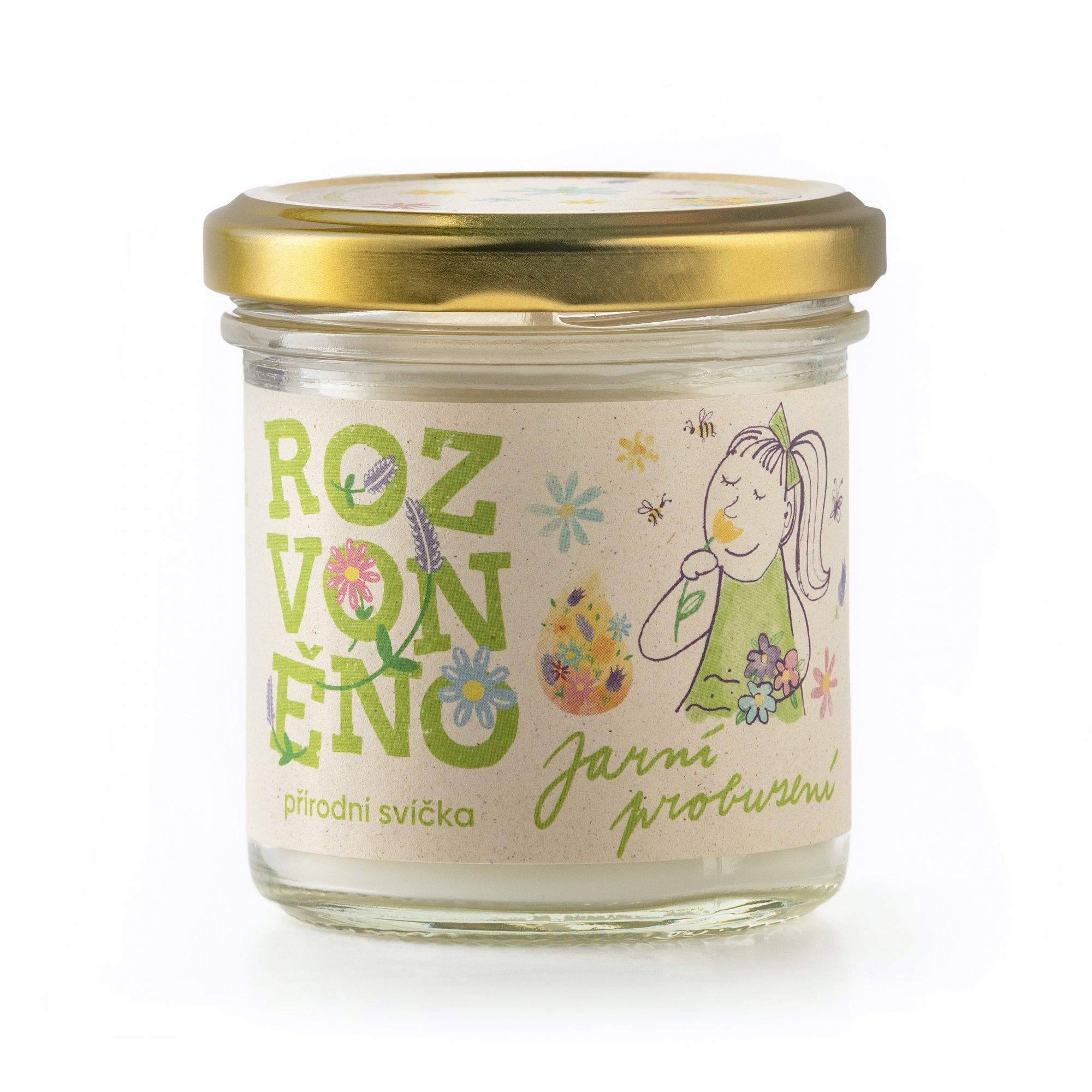Rozvoněno Vonná svíčka - Jarní probuzení (130 ml) Rozvoněno