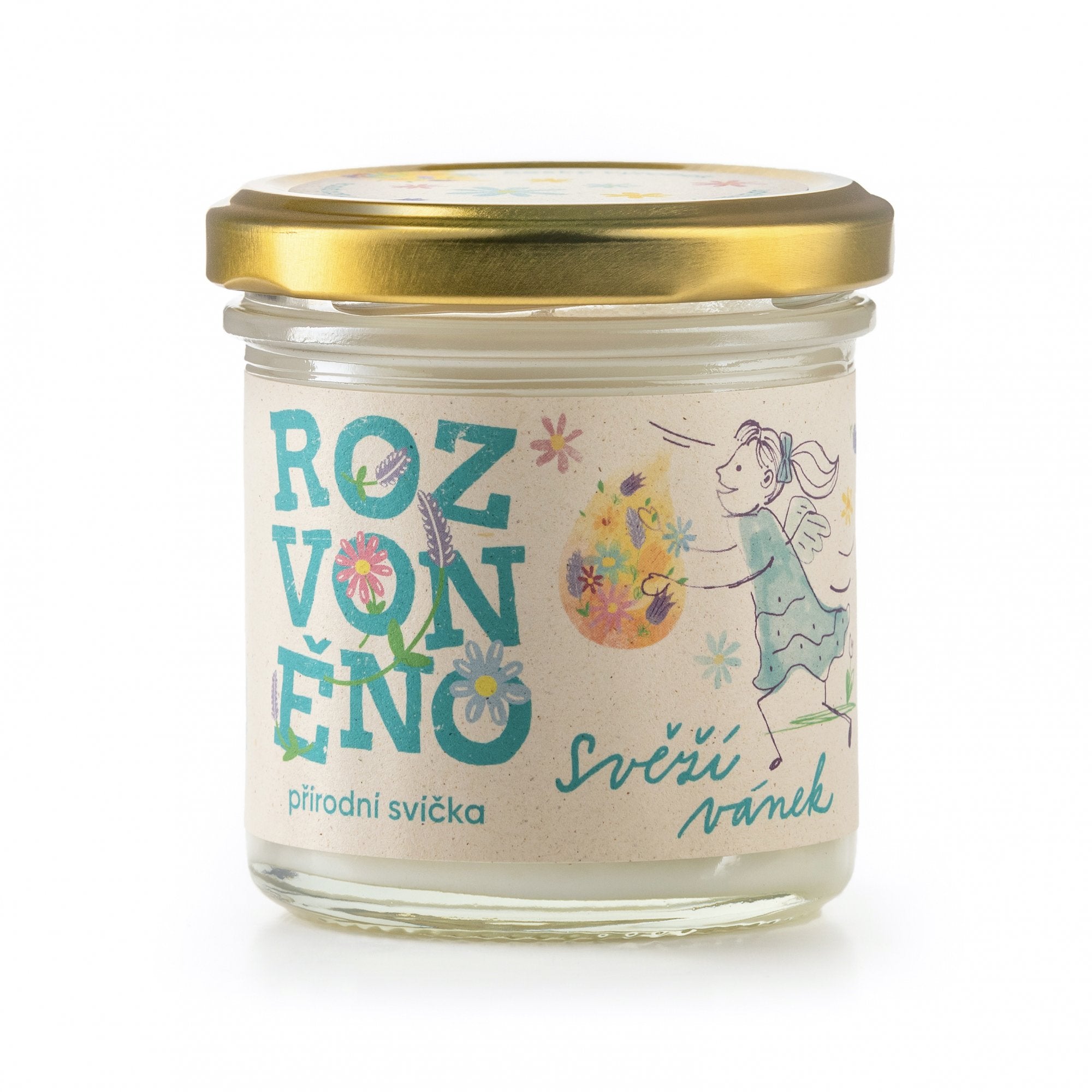 Rozvoněno Vonná svíčka - Svěží vánek (130 ml) Rozvoněno