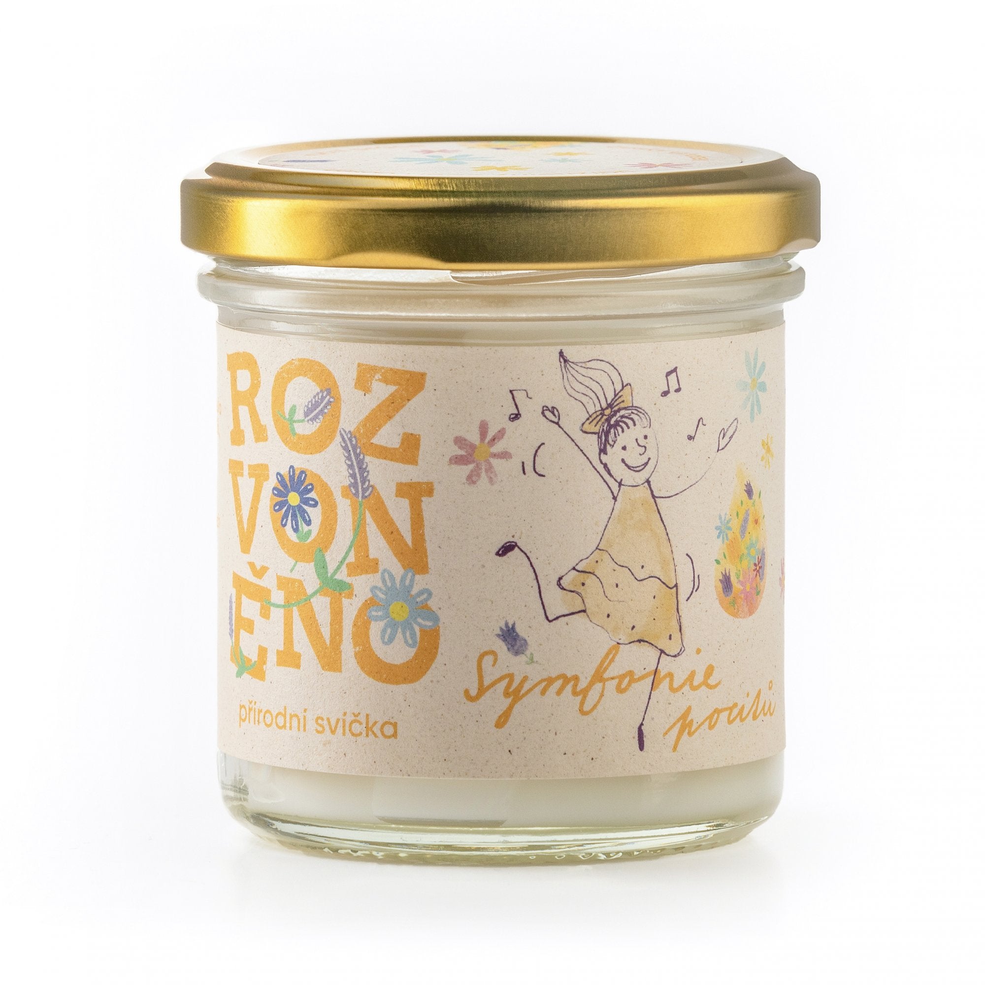 Rozvoněno Vonná svíčka - Symfonie pocitů (130 ml) Rozvoněno