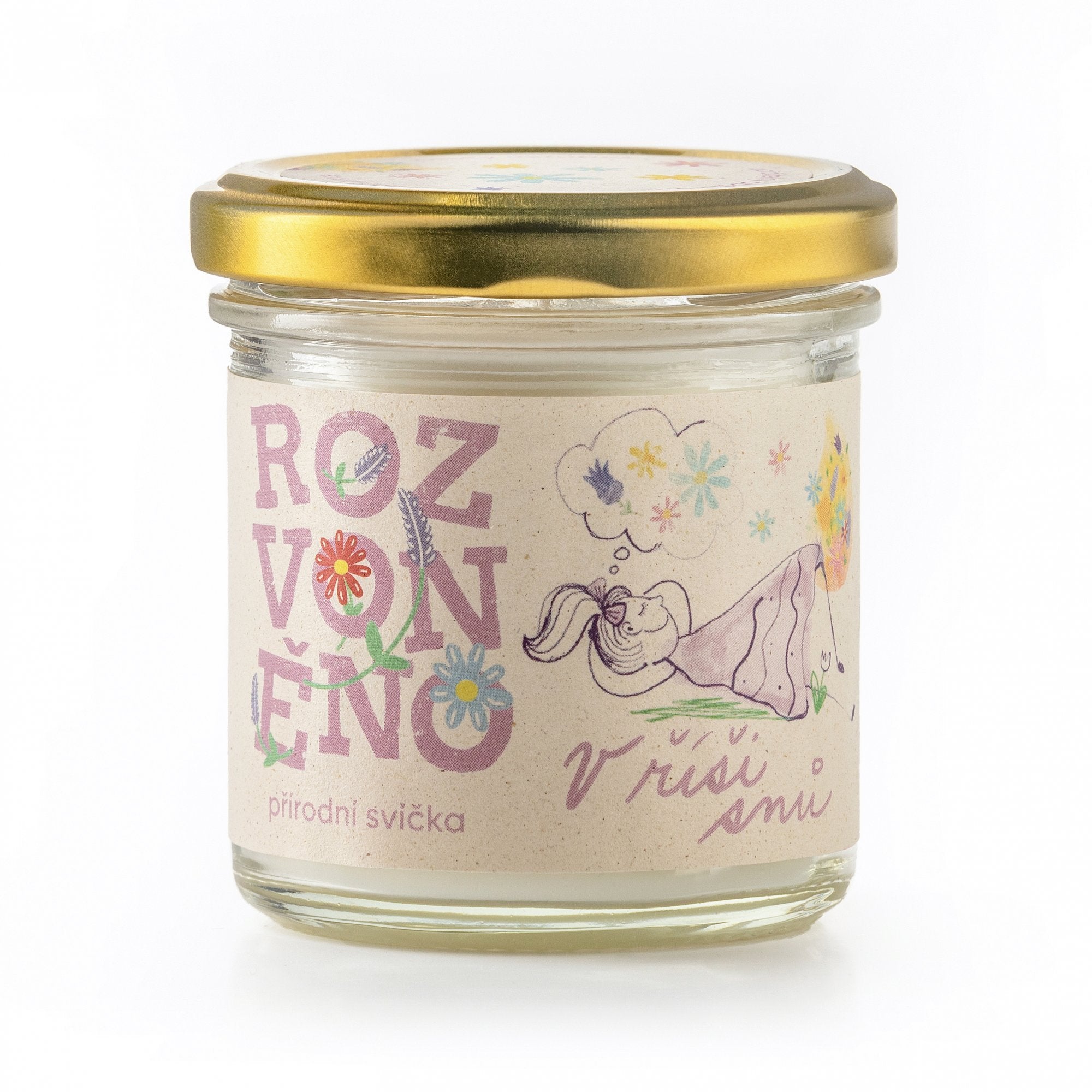 Rozvoněno Vonná svíčka - V říši snů (130 ml) Rozvoněno
