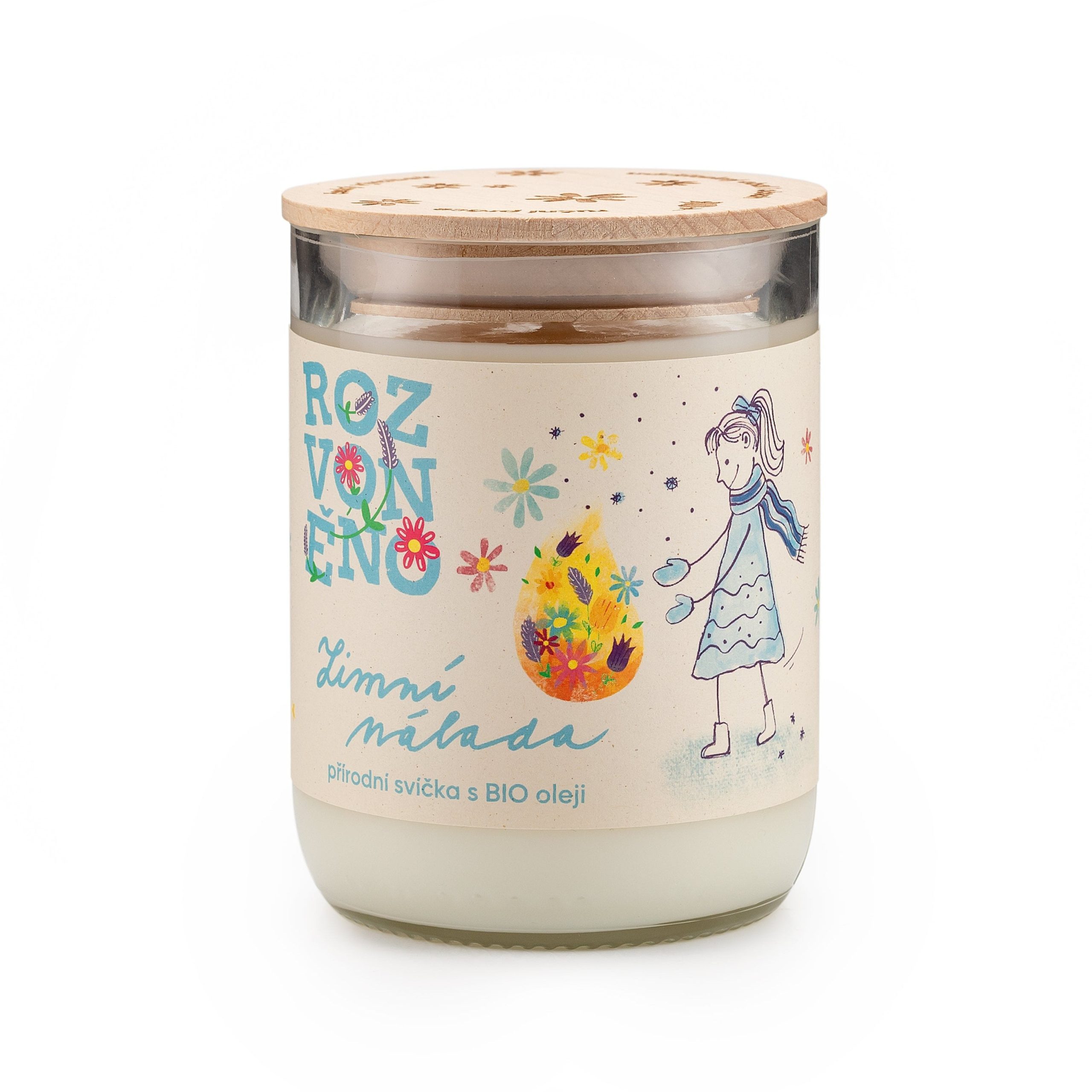 Rozvoněno Vonná svíčka - Zimní nálada (300 ml) Rozvoněno