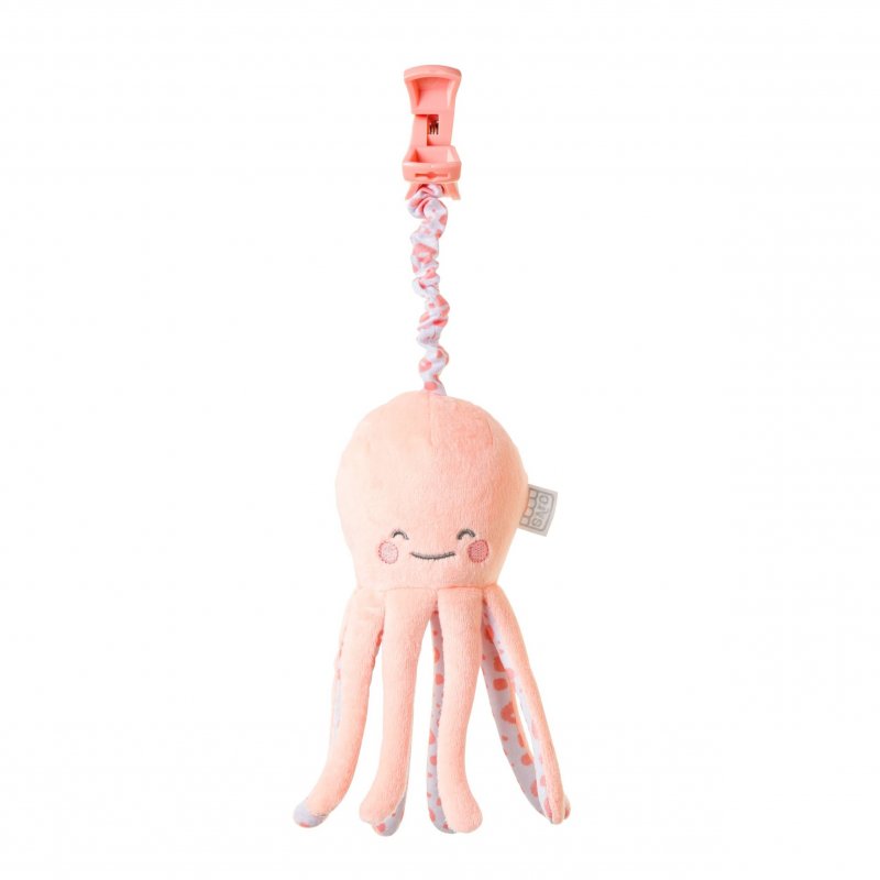 Saro Baby chobotnička s klipem Happy Sea Pink Saro Baby
