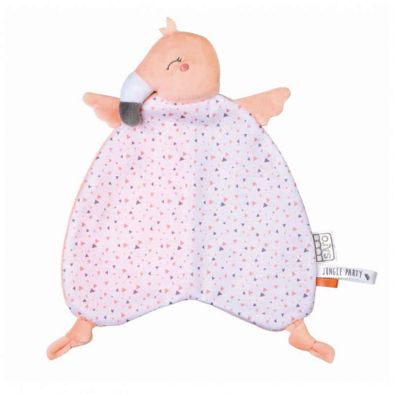 Saro Baby dečka Doudou Jungle Party Flamingo Saro Baby