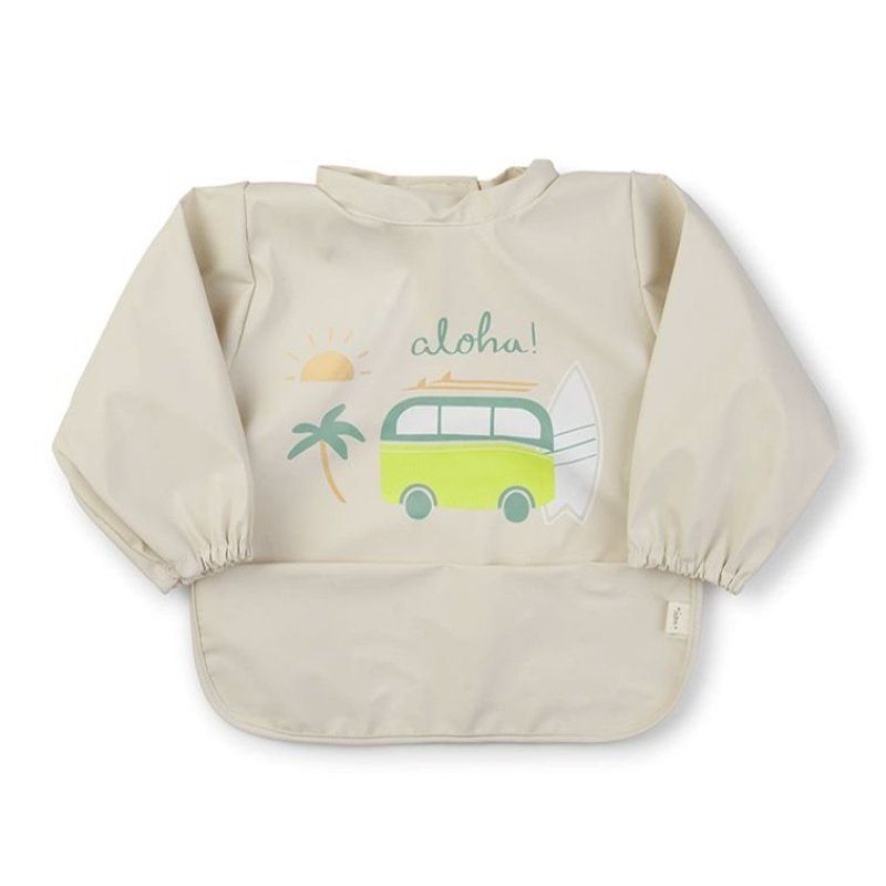 Saro Baby nepropustný bryndák s rukávkama Aloha Saro Baby