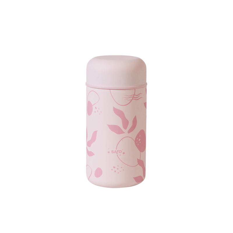 Saro Baby nerezová termoska na jídlo 500ml Pink Saro Baby