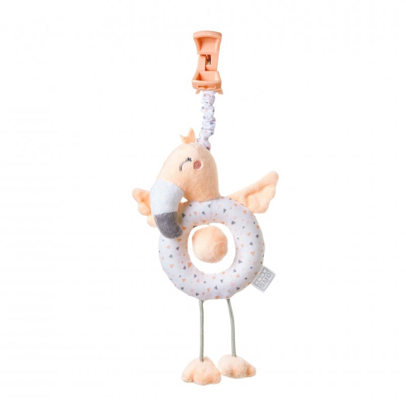 Saro Baby závěsná hračka s klipem Jungle Party Flamingo Saro Baby