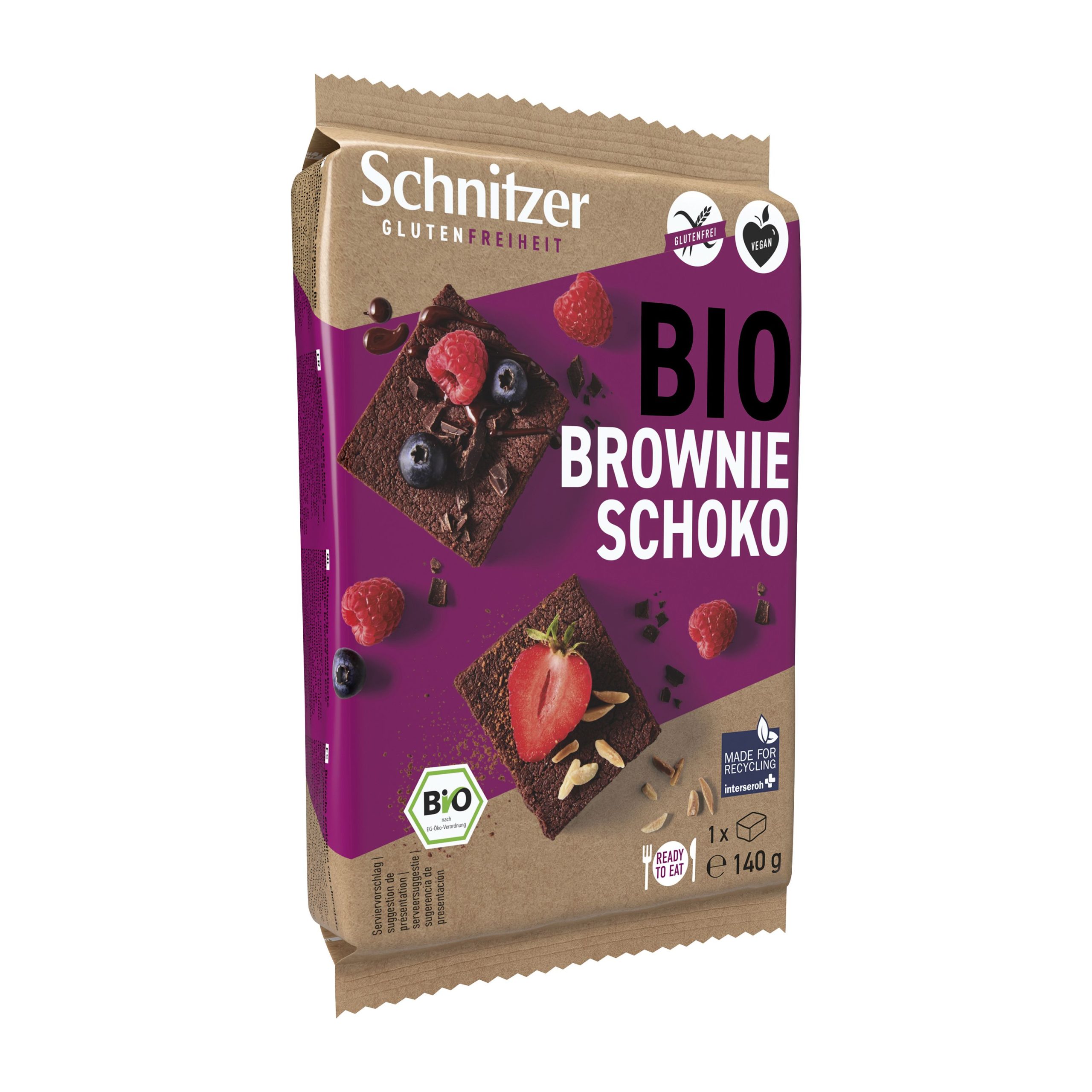 Schnitzer Brownie čokoládové bezlepkové BIO 140 g Schnitzer