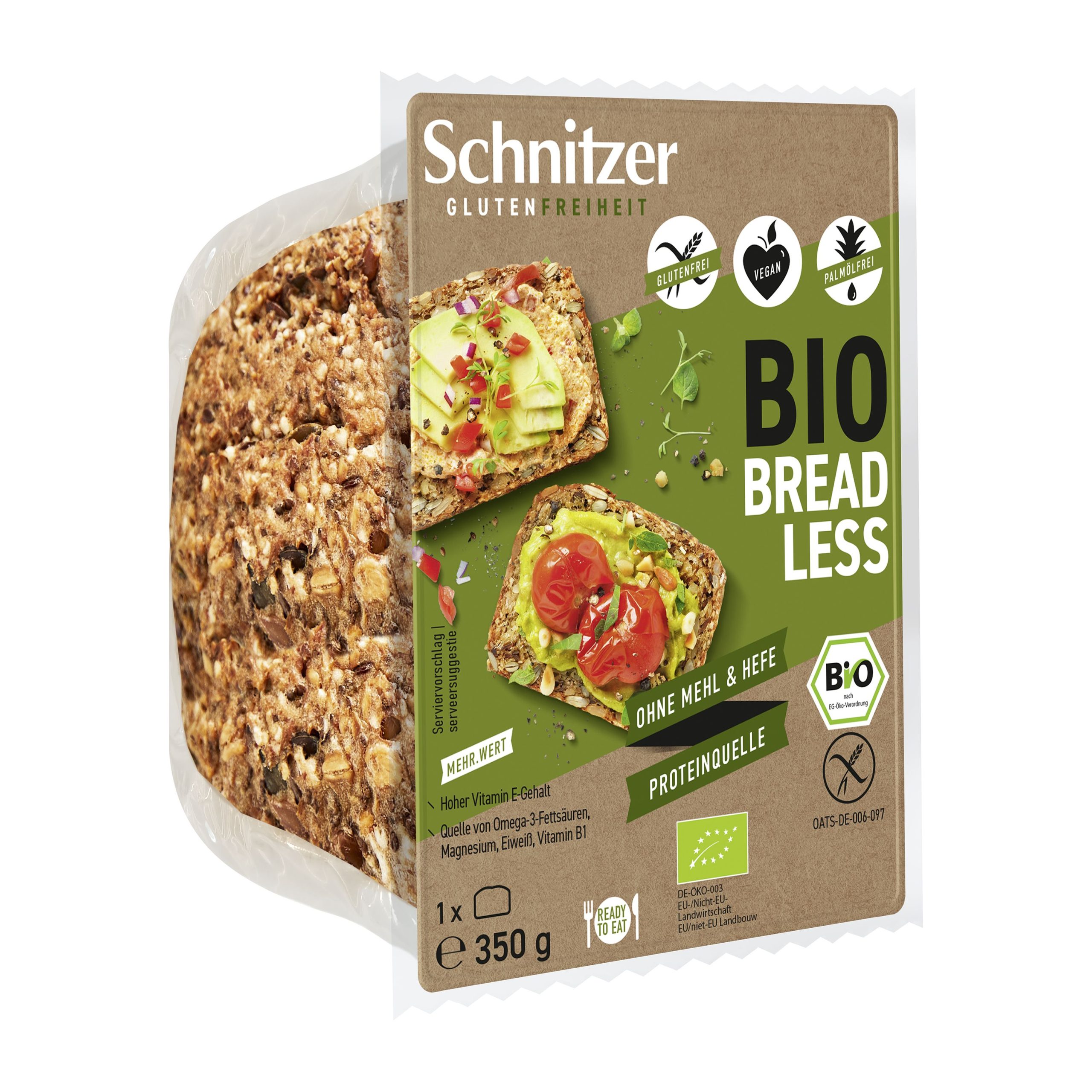 Schnitzer Chléb semínkový bezlepkový BIO 350 g Schnitzer