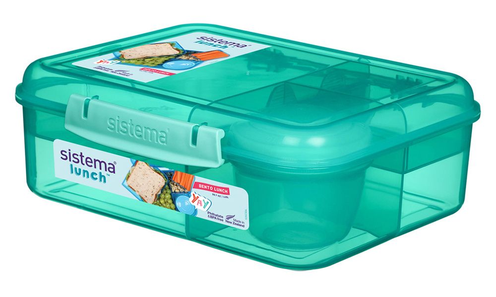 Sistema Lunch 3 komorová krabička s 2 tácky a kelímkem 1