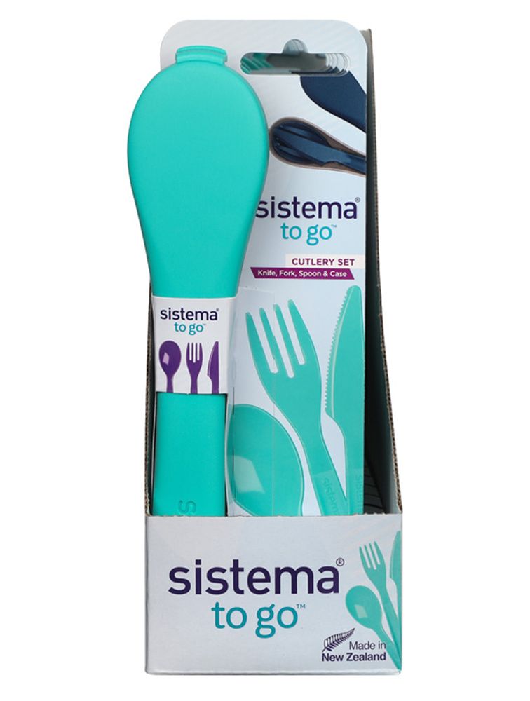 Sistema To Go sada příborů 3 ks mátová Sistema