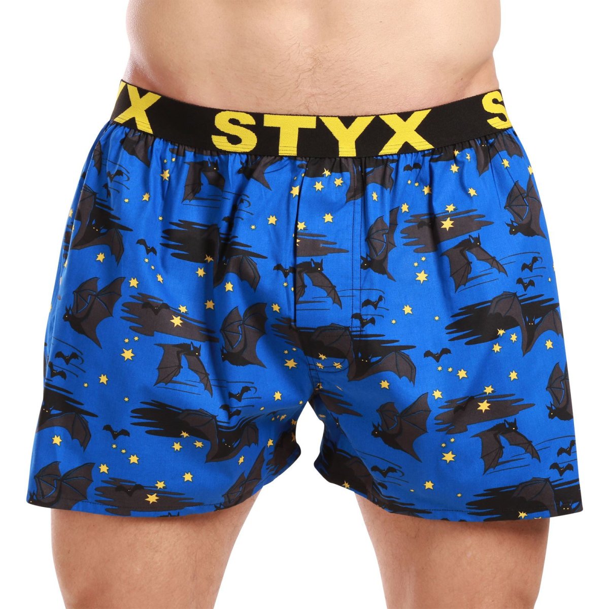 Styx Pánské trenky art sportovní guma netopýr (B1759) M Styx
