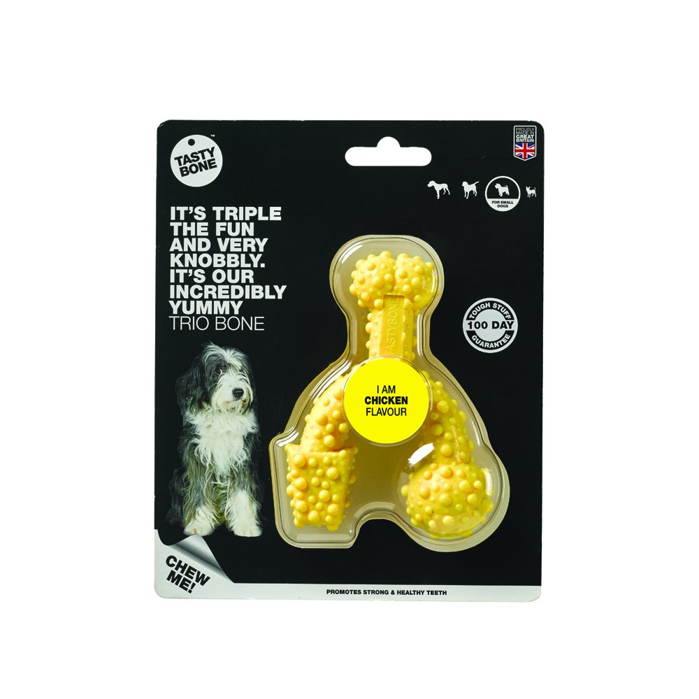 Tasty Bone Kostička nylonová trio pro malé psy - Kuřecí maso Tasty Bone
