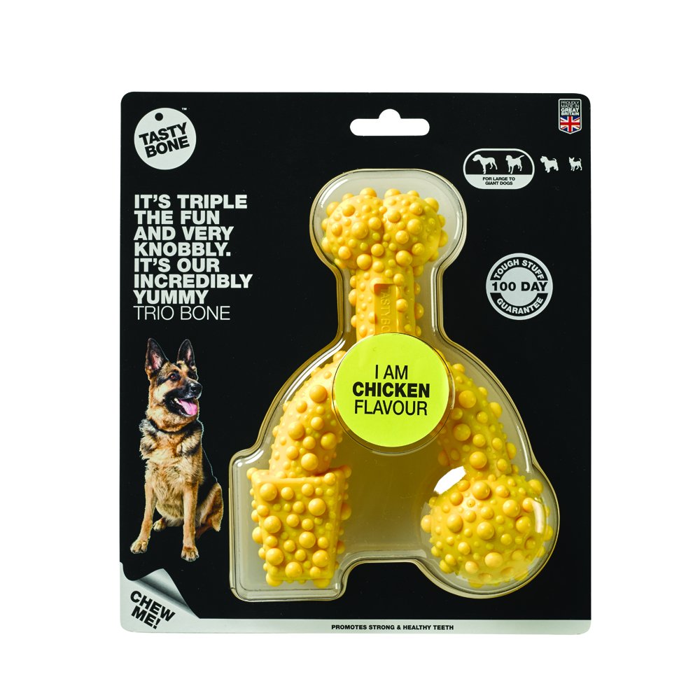 Tasty Bone Kostička nylonová trio pro velké psy - Kuřecí maso Tasty Bone