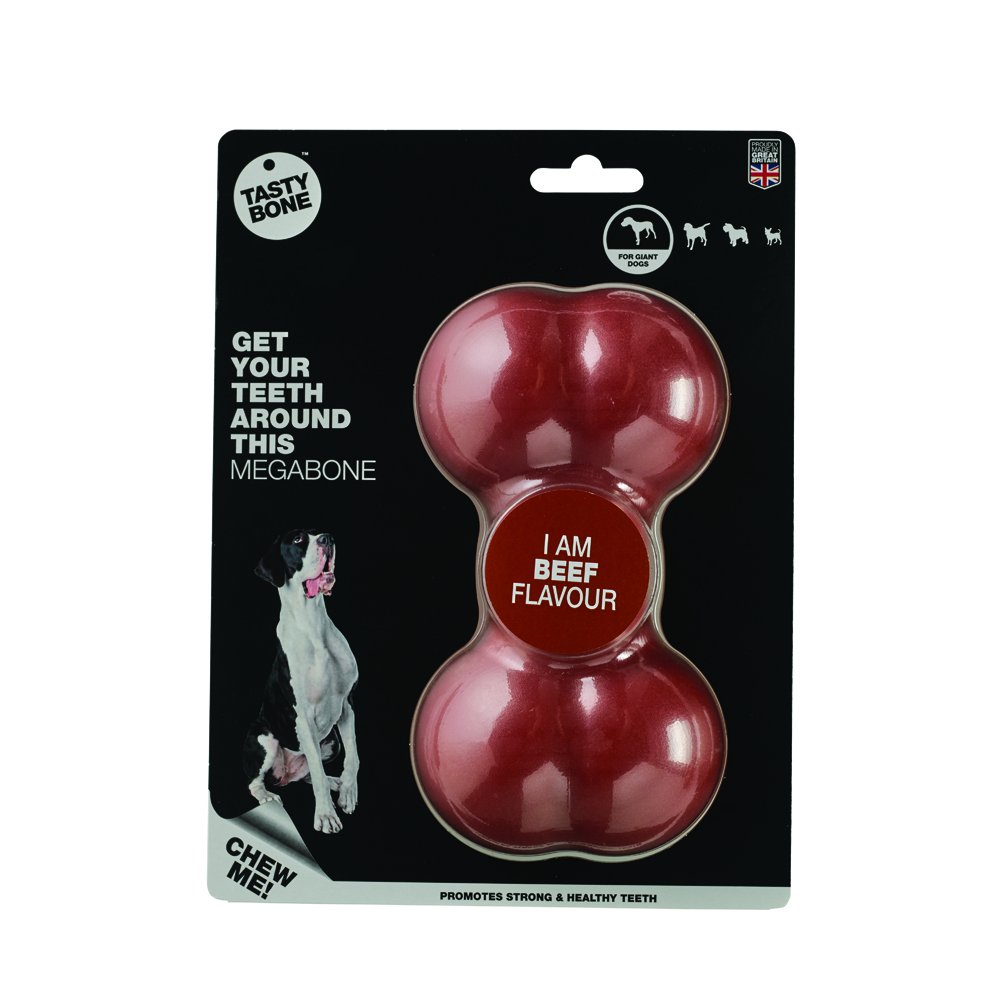 Tasty Bone Megakost nylonová pro extra velké psy - Hovězí maso Tasty Bone