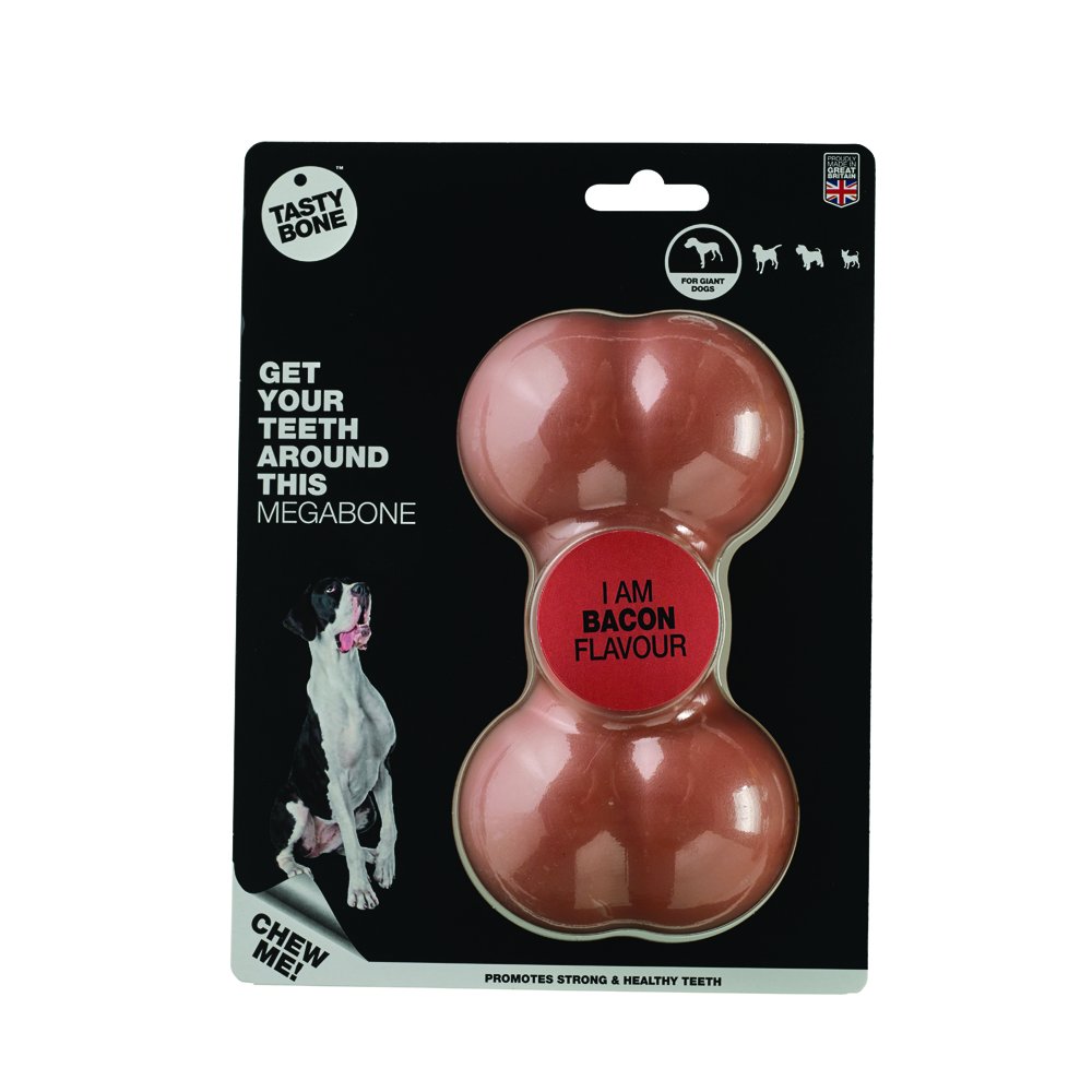Tasty Bone Megakost nylonová pro extra velké psy - Slanina Tasty Bone