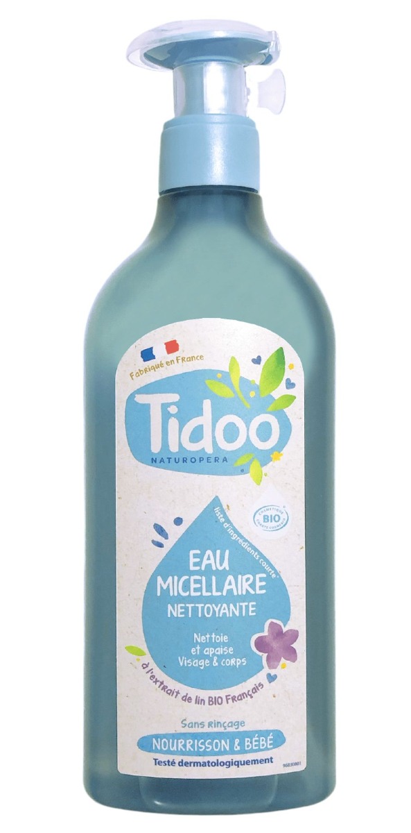 Tidoo Čisticí micelární voda s lněným extraktem a Aloe 500 ml Tidoo