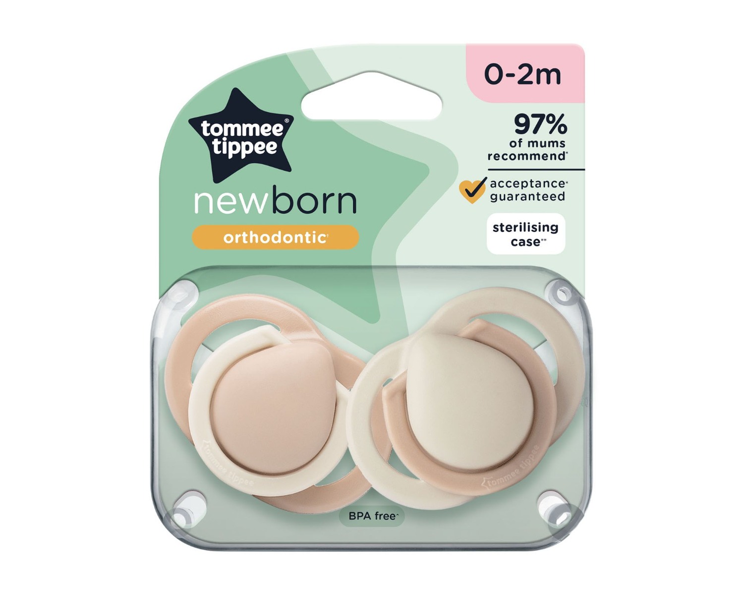 Tommee Tippee CTN Dudlík Newborn 0-2m 2 ks Tommee Tippee