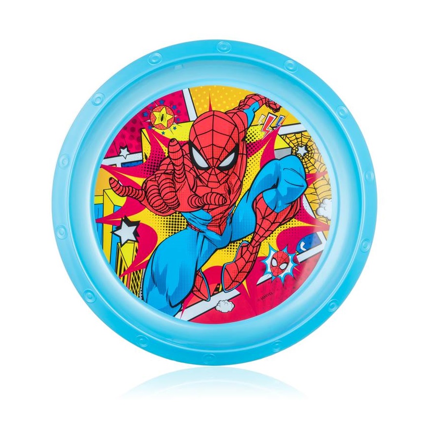 Vetro-Plus Mělký plastový talíř Spiderman 22 cm Vetro-Plus