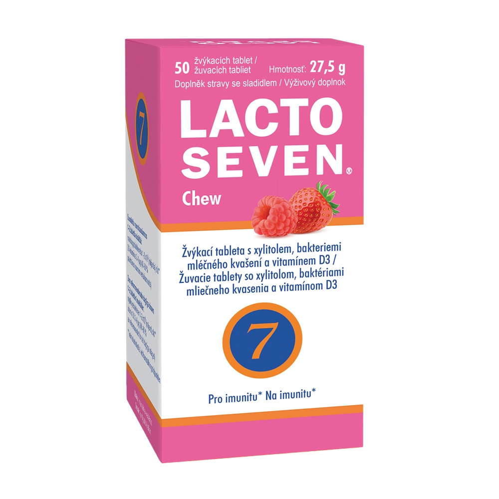 Vitabalans LactoSeven Chew 50 žvýkacích tablet Vitabalans