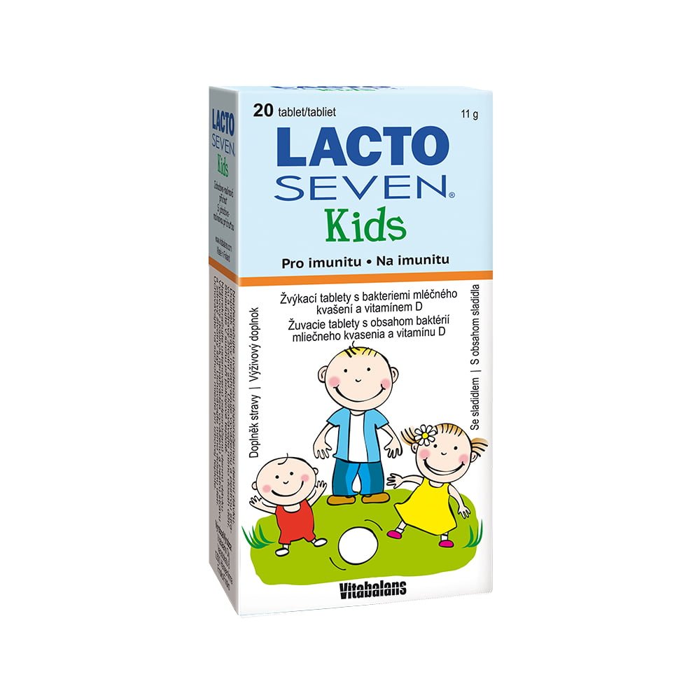Vitabalans LactoSeven Kids 20 žvýkacích tablet Vitabalans