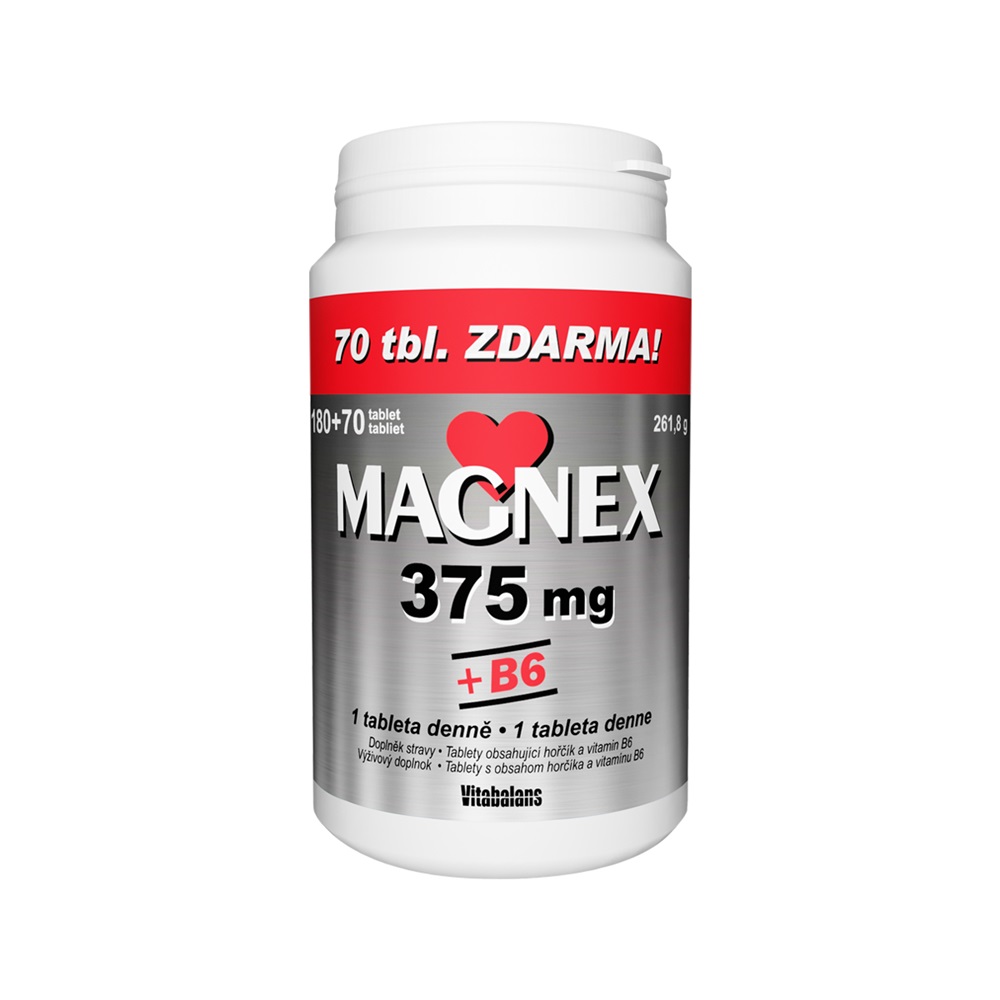 Vitabalans Magnex 375 mg + B6 180+70 tablet Vitabalans