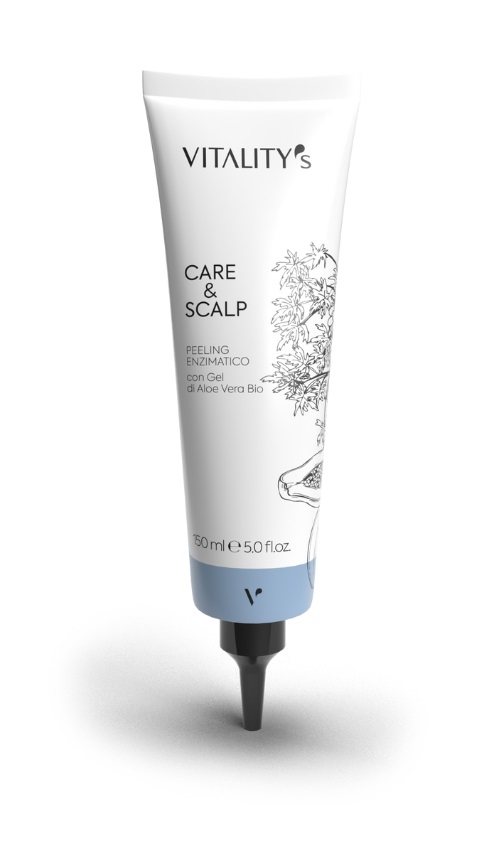 Vitality’s Care & Scalp enzymatický peeling 150 ml Vitality’s