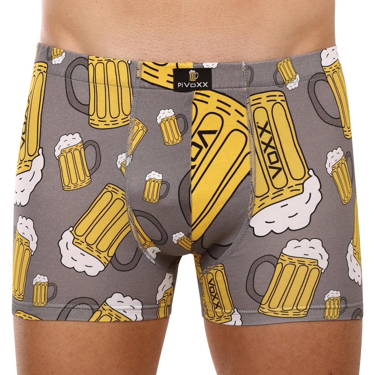 VoXX Pánské boxerky vícebarevné (Kevin-pivo/velké šedé) XL VoXX