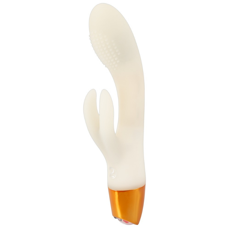 You2Toys Svítící silikonový vibrátor s výběžkem na klitoris 19 cm You2Toys