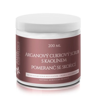 ZAHIR COSMETICS Arganový cukrový Scrub Pomeranč se skořicí 200 ml ZAHIR COSMETICS