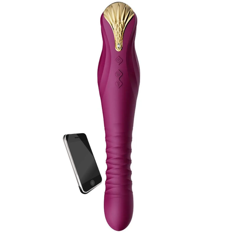 ZALO Zalo King přirážecí vibrátor s mobilní aplikací 30 cm ZALO