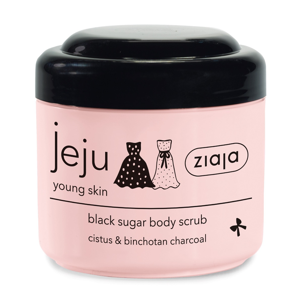 Ziaja Jeju Černý cukrový tělový peeling 200 ml Ziaja