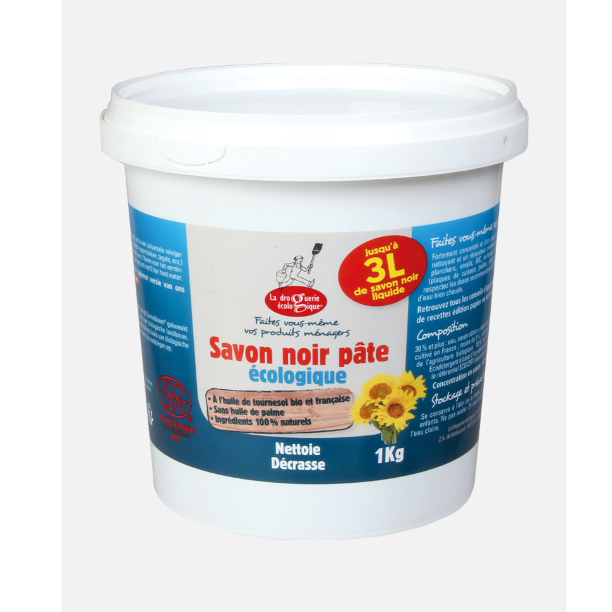 ecodis Univerzální černé mýdlo BIO - pasta (1 kg) Ecodis