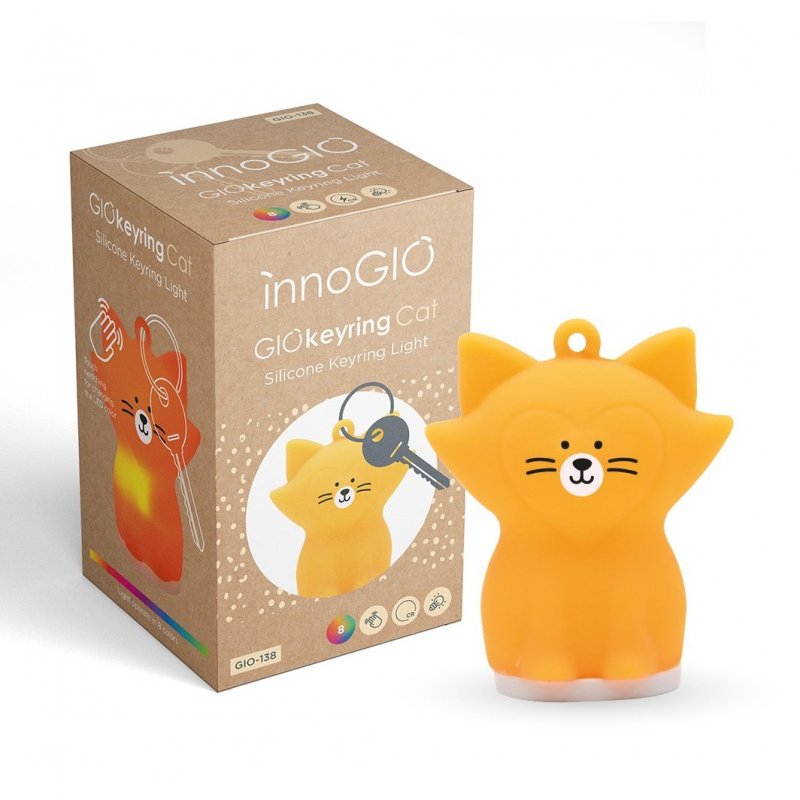 innoGIO silikonový přívěsek GIOkeyring Cat InnoGIO