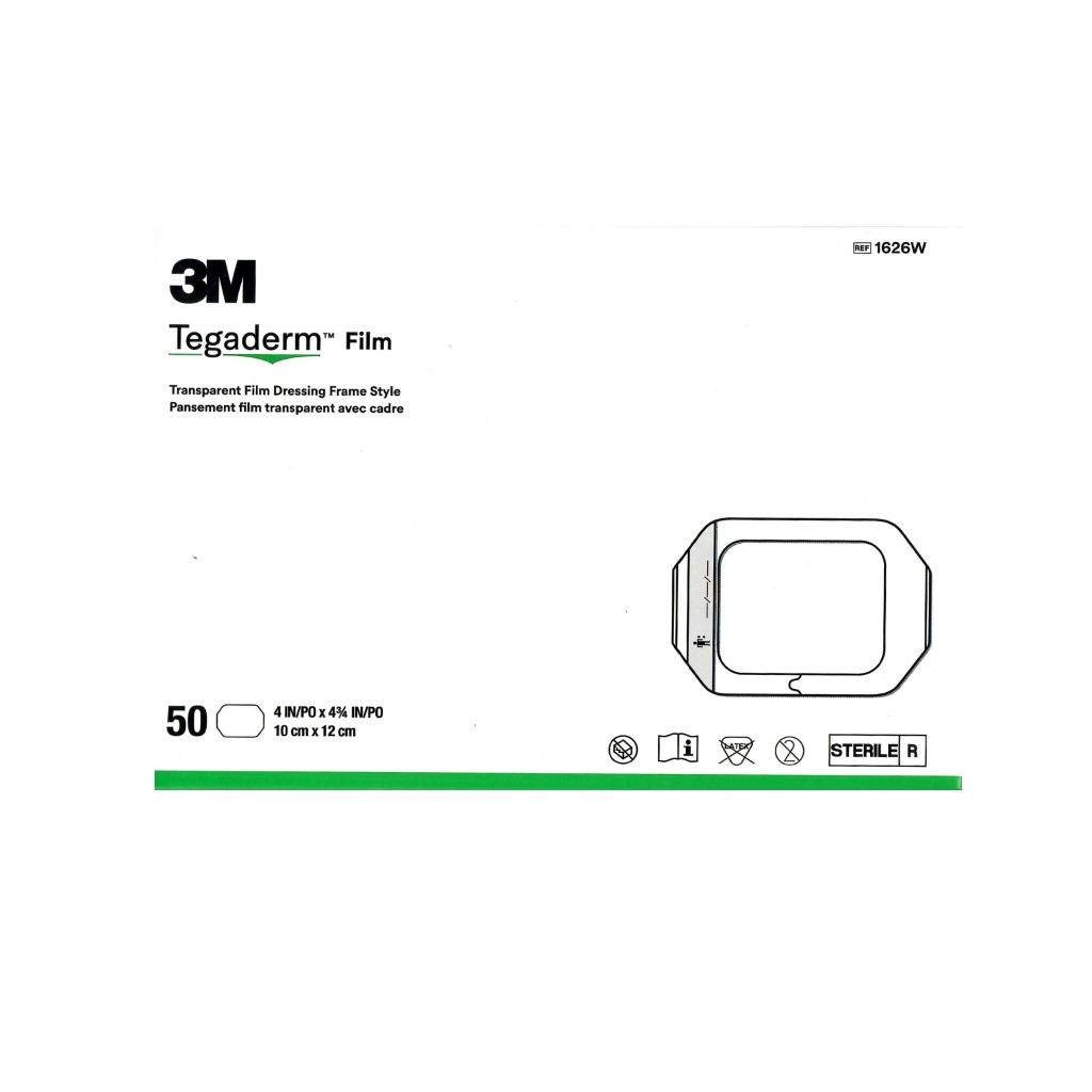 3M Tegaderm Krycí fólie s rámečkem 1626 W 10 x 12 cm 50 ks transparentní 3M