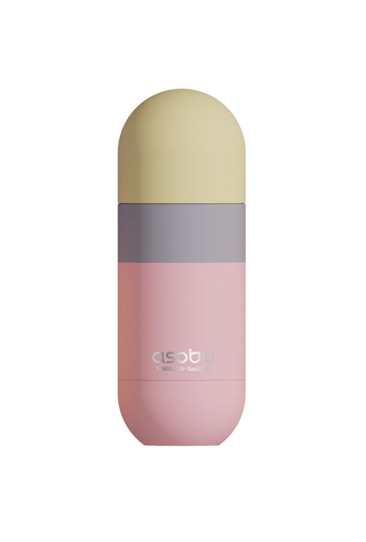 ASOBU ORB cestovní termoska PASTEL PEACH/ORANGE 420ml Cestovní termoska ASOBU