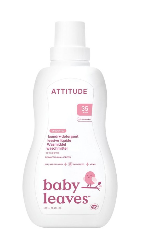 ATTITUDE Baby Leaves Prací gel pro děti bez vůně 1050 ml ATTITUDE
