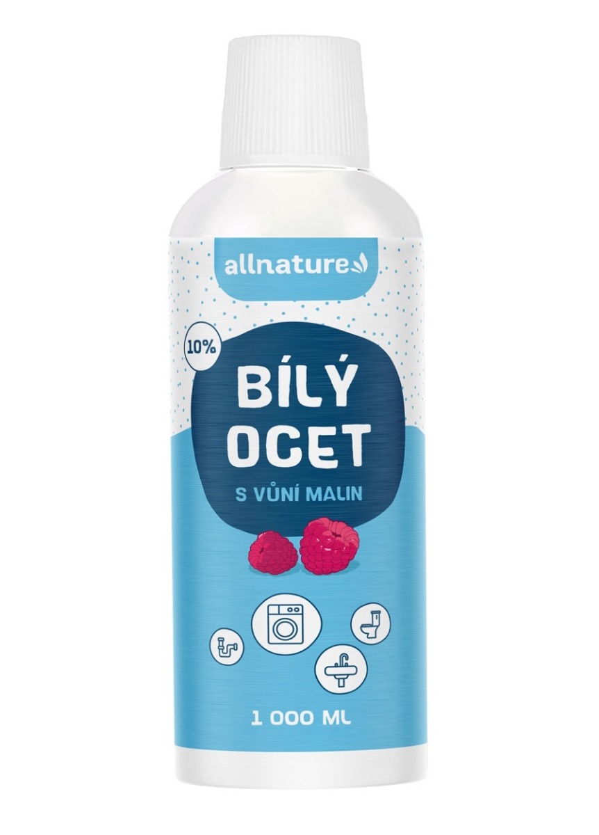 Allnature Bílý ocet 10% s vůní malin 1000 ml Allnature