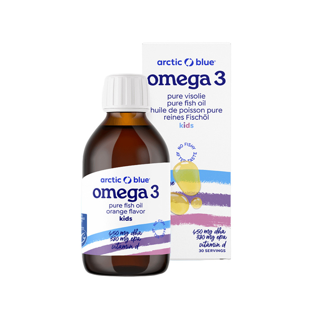 Arctic Blue Kids Omega 3 450 mg DHA + 380 mg EPA + vitamin D 150 ml Arctic Blue