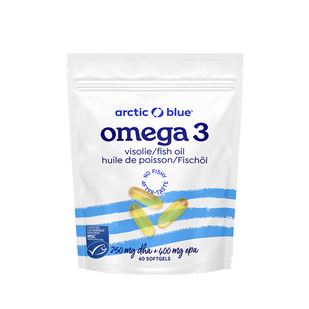Arctic Blue Omega 3 250 mg DHA + 400 mg EPA 60 gelových kapslí Arctic Blue