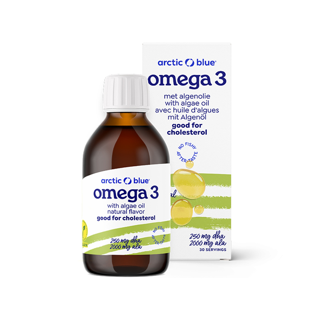 Arctic Blue Vegan Omega 3 Algae 250 mg DHA + 2000 mg ALA 150 ml Arctic Blue
