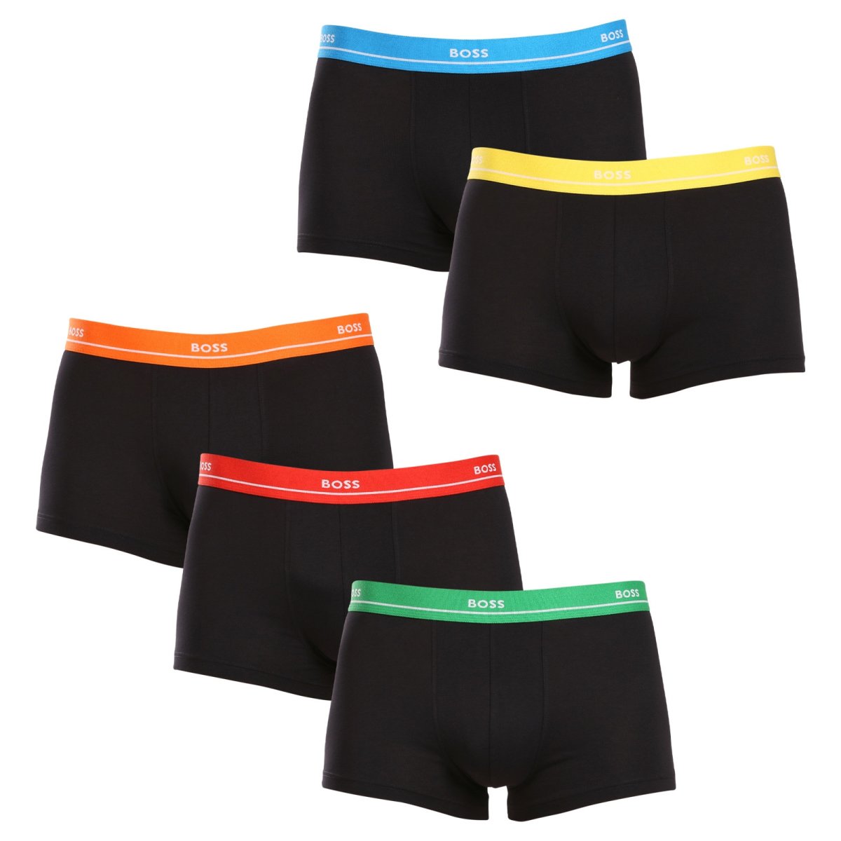 BOSS 5PACK pánské boxerky černé (50489616 999) XL BOSS