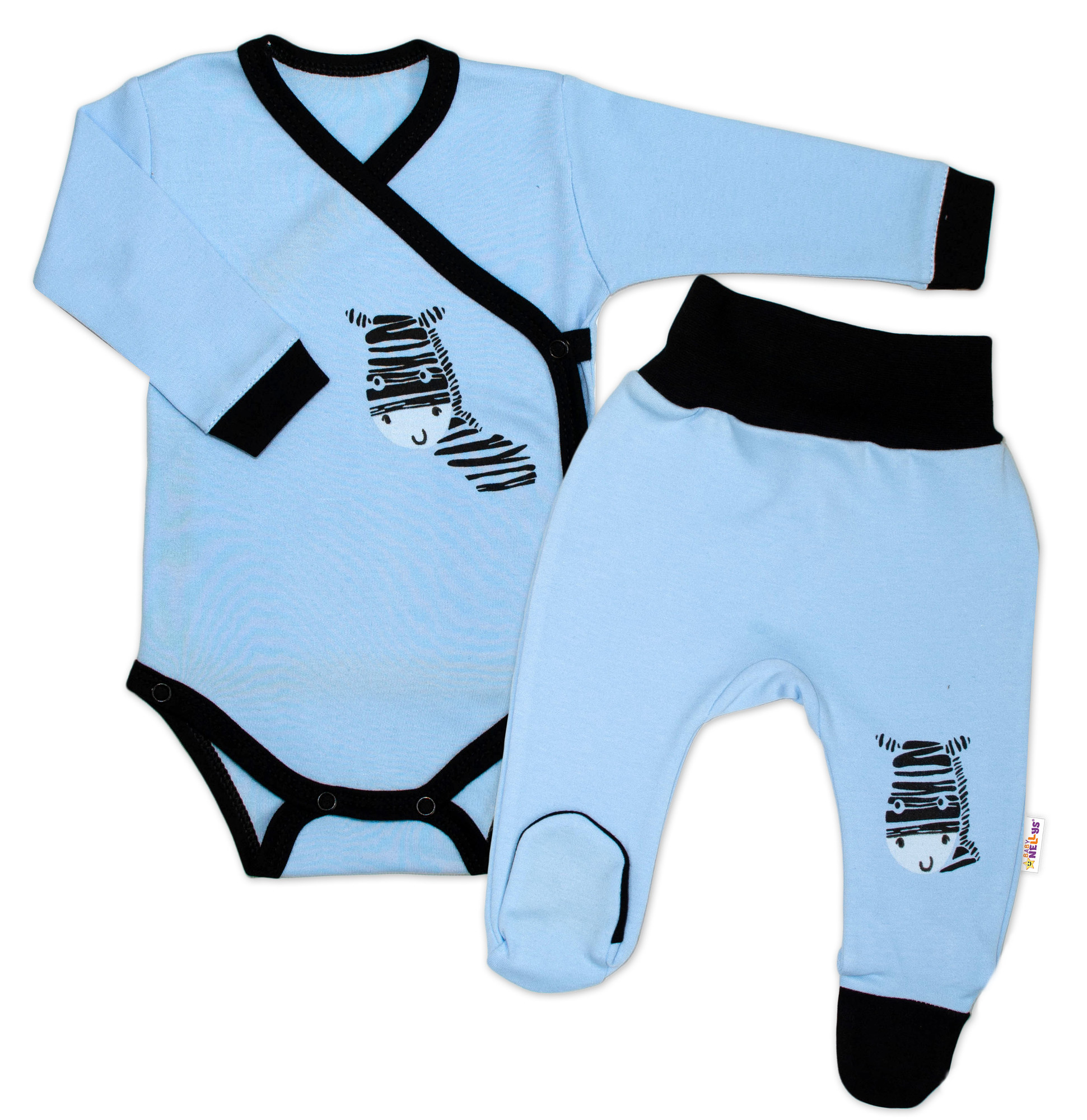 Baby Nellys 2-dílná sada body dl. rukáv + polodupačky