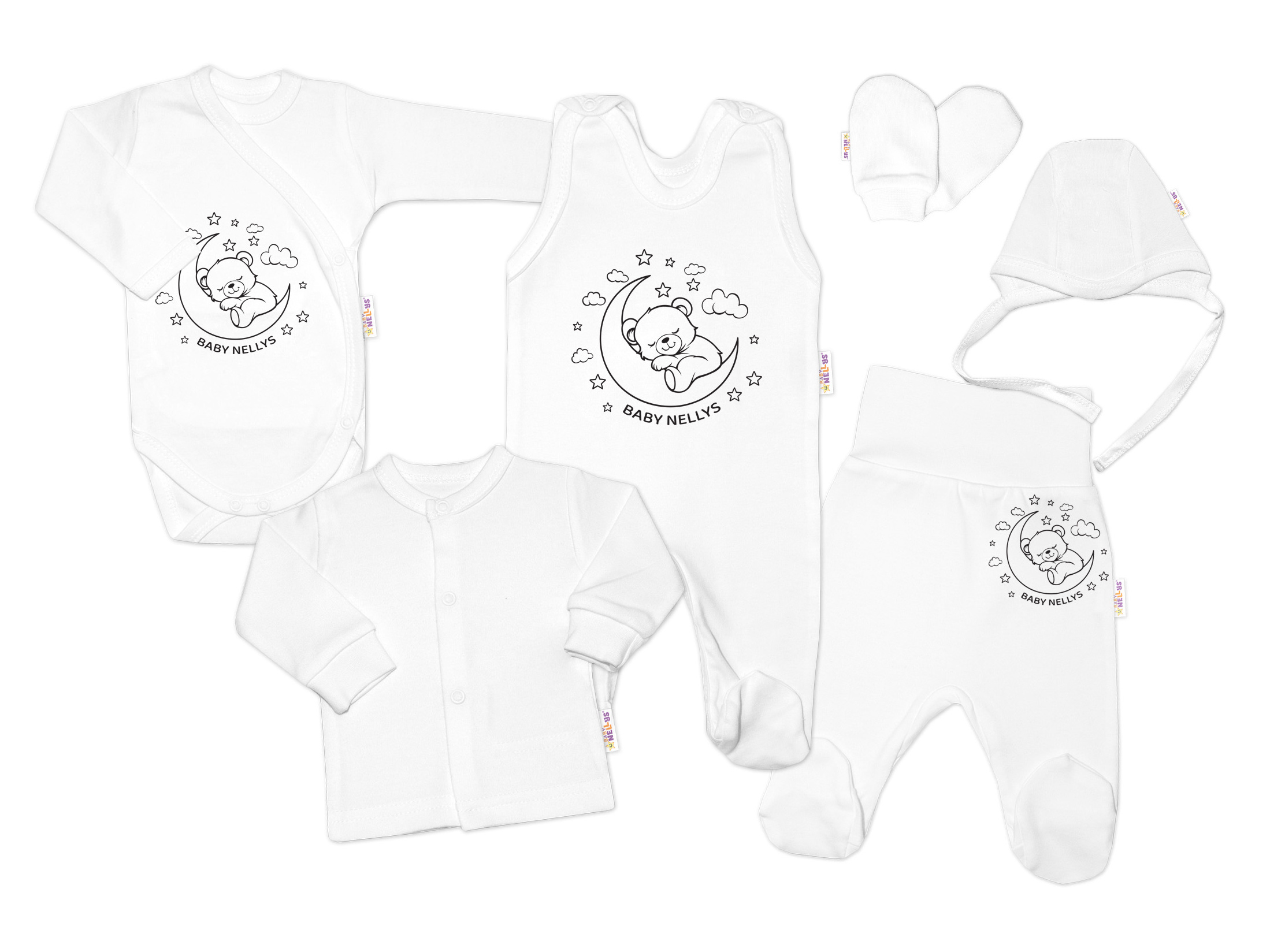 Baby Nellys Soupravička do porodnice 6D