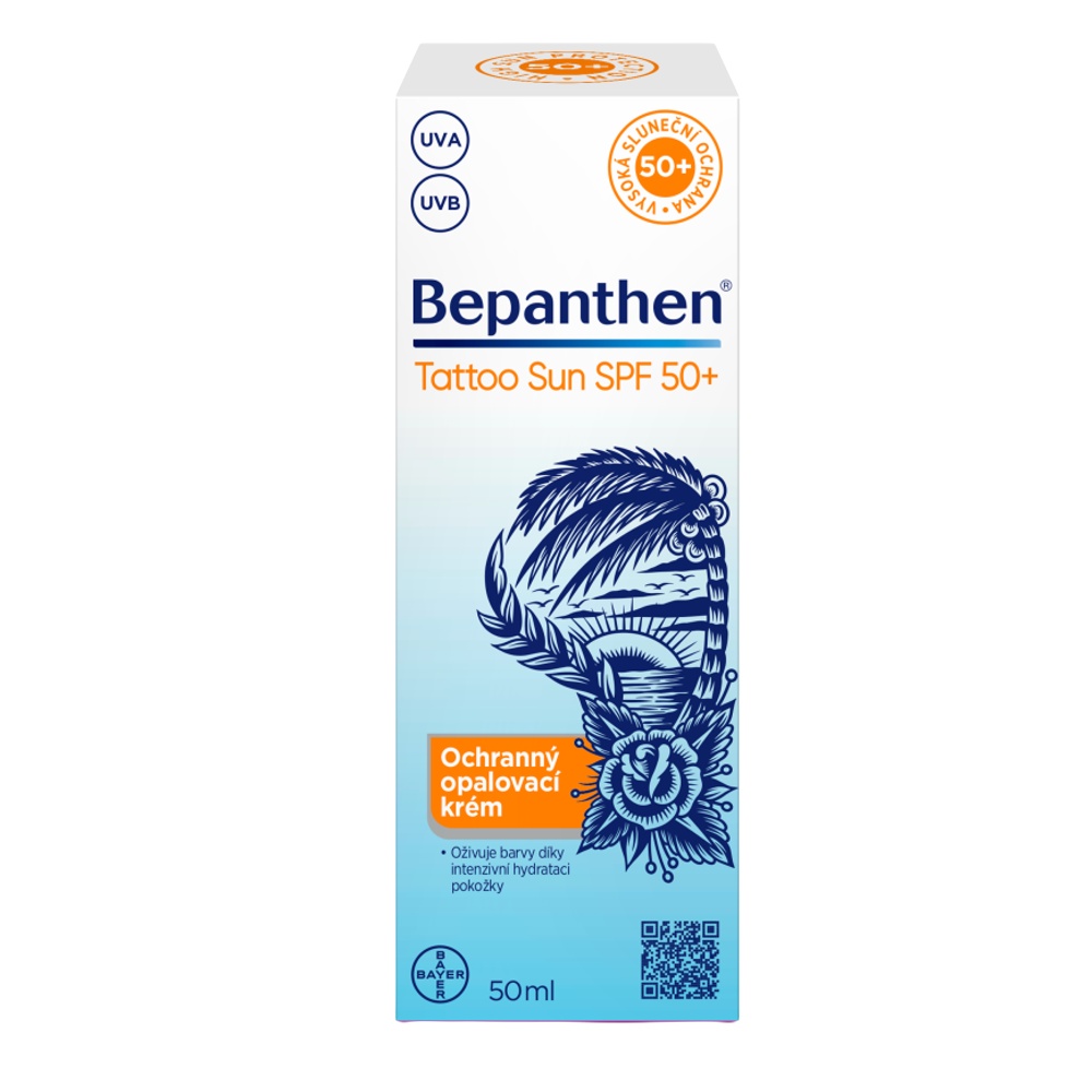 Bepanthen Tattoo Sun opalovací krém SPF50+ 50 ml Bepanthen
