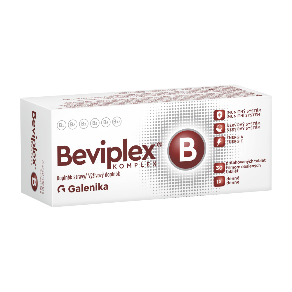 Beviplex B KOMPLEX 30 potahovaných tablet Beviplex