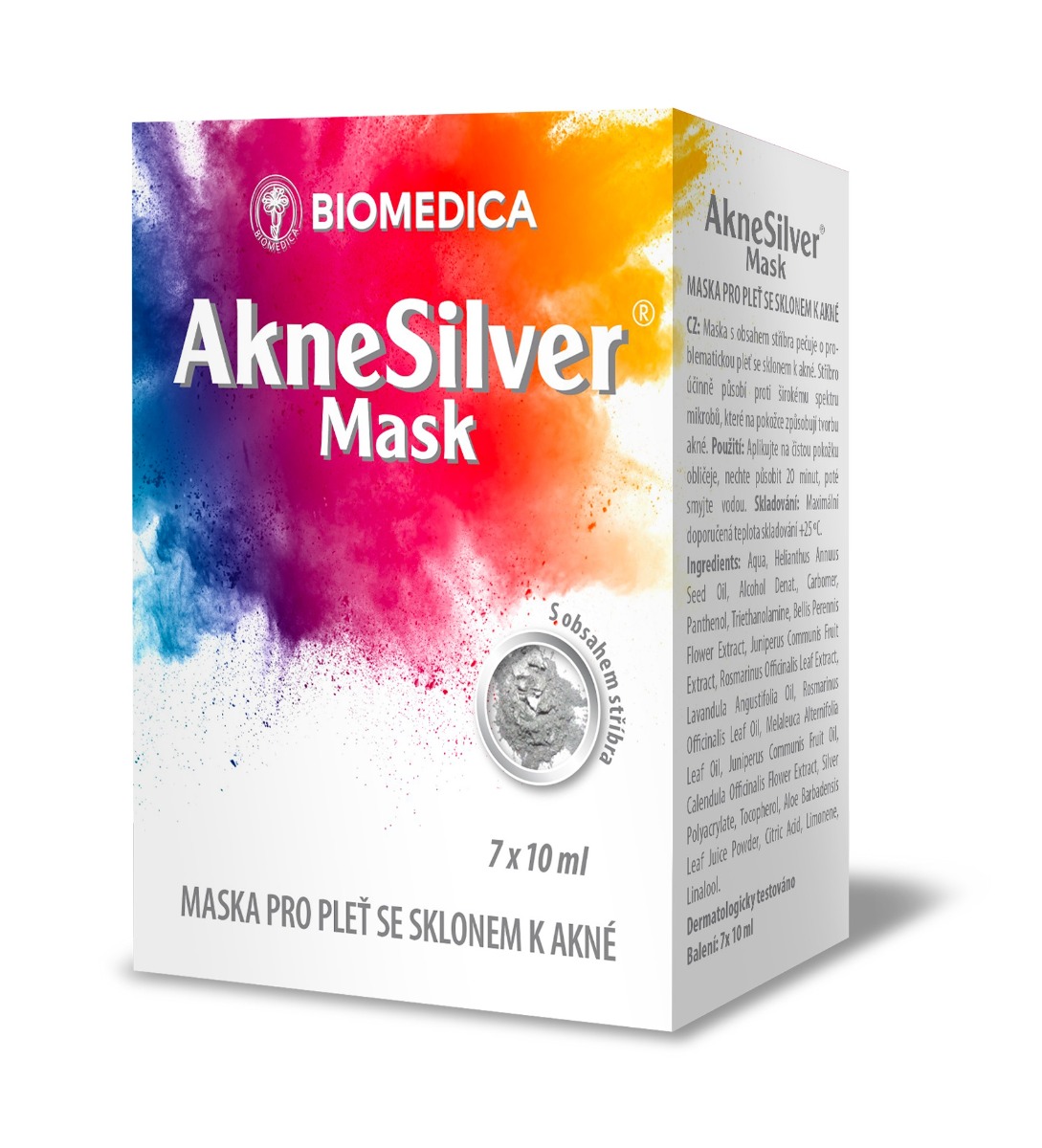 Biomedica AkneSilver Mask tuba 7x10 ml Biomedica